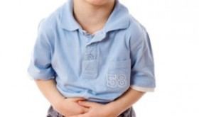 Little boy with stomach pain